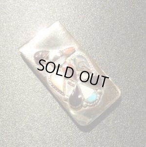 画像1: ズニ　インレイ　サンダーバード　マネークリップ