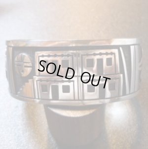 画像1: ホピ　Petra・Lamson　オーバレイ　ロングヘアーカチーナetc　バングル