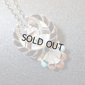 画像1: ズニ　インレイ　サンダーバード　ピンブローチ&TOP