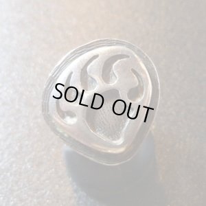 画像1: ホピ　Bernard・Dawahoya　オーバレイ　ベアパウ　リング6号