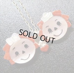 画像1: ズニ　Paula・Leekity　インレイ　ラージフェイスアン&アンディー　ピンTOP