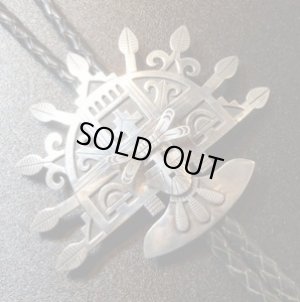 画像1: ホピ　Lawrence・Saufkie　オーバレイ　3Dシャラコカチーナ　BIGボロタイ