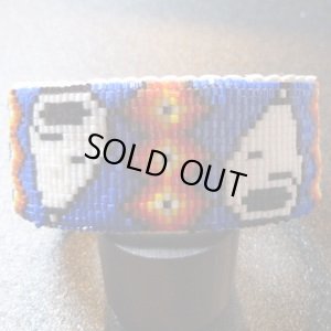 画像1: ナバホ　ビーズワーク　スヌーピー　2・9cm幅バングル約15・5〜17cm用