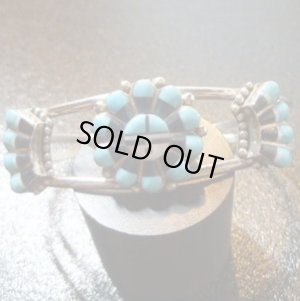 画像1: ズニ　Ryland&Claudia・Gasper　インレイ　サンフェイス　バングル約15〜16・5cm用