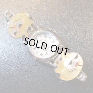 画像1: ズニ　Paula・Leekity　インレイ　Sサイズフェイス ガーフィールド　ウォッチブレスSサイズ