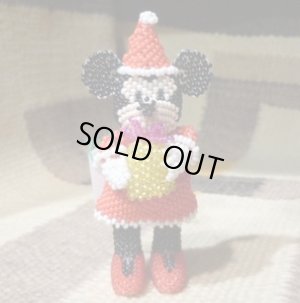 画像1: ズニ　Hollie・Booqua　ビーズワーク　サンタクロースミニーマウス　ドール