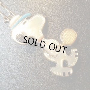 画像1: ズニ　Andrea・Lonjose　当店限定ポーズ　テニスプレイヤースヌーピー　TOP&ピンブローチ