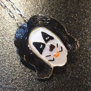 画像1: ズニ　Tamara・Pinto　インレイ　KISS”Peter Criss”　ピンブローチ&TOP（Mフェイス）