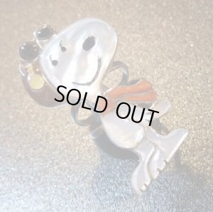 画像1: ズニ　Don・Dewa　インレイ　全身 エアフォーススヌーピー　リング18号