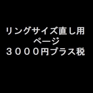 画像1: ご購入リングサイズ直し用　３０００円プラス税