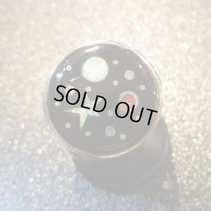 画像1: ナバホ　Matthew・Jack　インレイ　宇宙モチーフ　リング12号