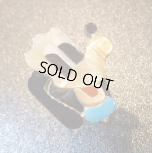 画像1: ズニ　Paula・Leekity　インレイ　BIGフェイス プルート　リング17・5号