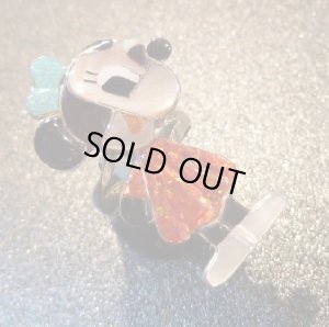 画像1: ズニ　Paula・Leekity　インレイ　全身ミニーマウス　リング17号