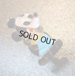 画像1: ズニ　Paula・Leekity　インレイ　全身ミッキーマウス　リング11号