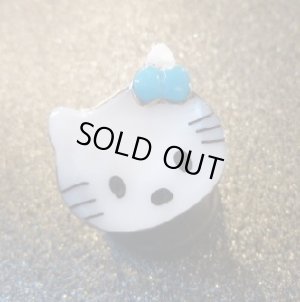 画像1: ズニ　Paula・Leekity　インレイ　スモールフェイス キティー　リング12・5号