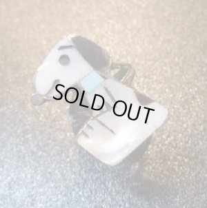 画像1: ズニ　Shenel・Comosona　インレイ　Sサイズスヌーピー　リング10・5号