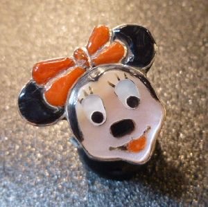 画像1: ズニ　Don・Dewa　インレイ　スモールフェイス　ミニー　リング8〜18号ぐらい（フリー）