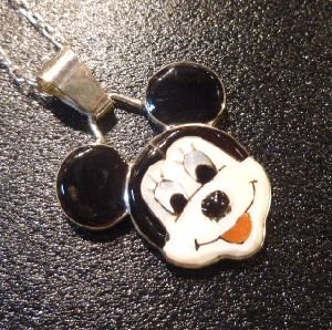 画像1: ズニ　Don・Dewa　インレイ　ラージフェイス ミッキー&ミニーマウス　TOP