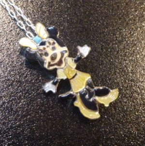 画像1: ズニ　Andrea・Lonjose　インレイ　全身ミニーマウス　ピンブローチ&TOP