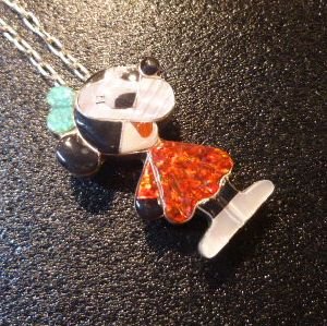 画像1: ズニ　Paula・Leekity　インレイ　全身ミニーマウス　ピンTOP