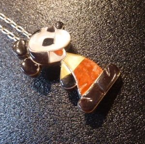 画像1: ズニ　Paula・Leekity　インレイ　全身ミッキーマウス　ピンTOP