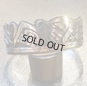 画像1: ホピ　Michael・Kabotie（Lomawywesa）　オーバレイ　AWATOVI　バングル