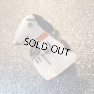 画像1: ズニ　Shenel・Comosona　インレイ　Sサイズスヌーピー　リング8号