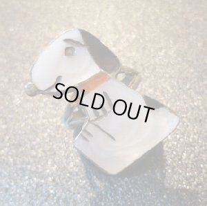 画像1: ズニ　Shenel・Comosona　インレイ　Sサイズスヌーピー　リング13号