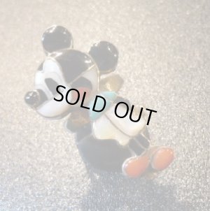 画像1: ズニ　Veronica・Poblano　1970’S　インレイ　全身ミッキー　リング15号