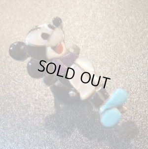 画像1: ズニ　Veronica・Poblano　1970’S　インレイ　全身ミッキー　リング20号