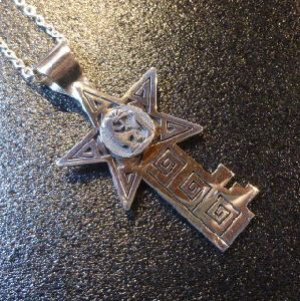 画像1: ホピ　Gary&Elsie・Yoyokie　オーバレイ　3Dココペリ　スター×カギ型TOP
