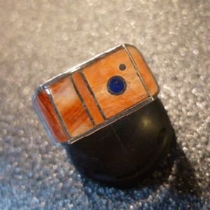 画像1: ナバホ　Veronica・Benally　インレイ　スパイニーオイスターシェルetc　リング11号