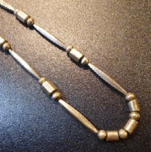 画像1: コチティ　Joe・H・Quintana　シルバーロングビーズetc　オールシルバーネックレス約80cm