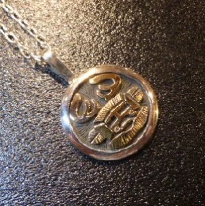 画像1: ホピ　Watson・Honanie　14Kゴールドオーバレイ　ディアカチーナ　シルバーTOP