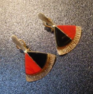 画像1: ラグーナ&ホピ　Duane・Maktima　ロザリタ&オパールetc　オール14Kゴールドスタッズピアス