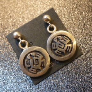 画像1: ホピ　Lucion・Koinva　オーバレイ　タートル　ぶら下がりスタッズピアス