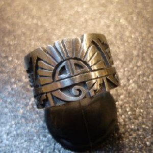 画像1: ホピ　Lucion・Koinva　オーバレイ　サンフェイスetc　ジグザグカットリング14号