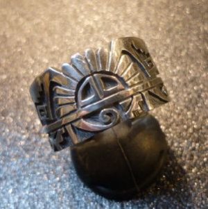 画像1: ホピ　Lucion・Koinva　オーバレイ　サンフェイスetc　ジグザグカットリング20号