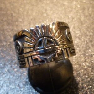 画像1: ホピ　Lucion・Koinva　オーバレイ　サンフェイスetc　ジグザグカットリング18号