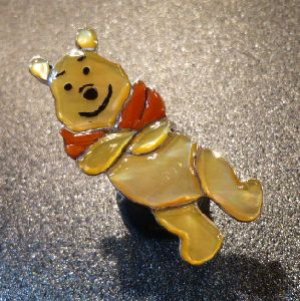 画像1: ズニ　Don・Dewa　インレイ　全身プーさん　リング8〜16号ぐらい（フリー）