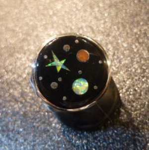 画像1: ナバホ　Matthew・Jack　インレイ　宇宙モチーフ　リング12号