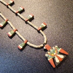 画像1: サントドミンゴ　20〜60’Sアンティーク　サンダーバード　ネックレス約65cm前後