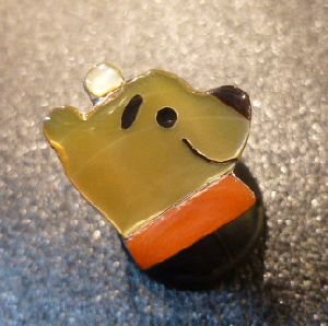 画像1: ズニ　Paula・Leekity　インレイ　スモールフェイス プーさん　リング14号