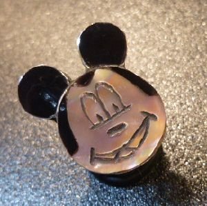 画像1: ズニ　Shenel・Comosona　インレイ　ミッキーマウス　リング11・5号
