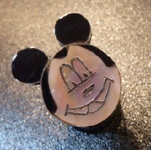 画像1: ズニ　Shenel・Comosona　インレイ　ミッキーマウス　リング16号