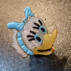 画像1: ズニ　Andrea・Lonjose　インレイ　Lフェイス 横向きデイジーダック　リング15号