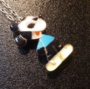 画像1: ズニ　Paula・Leekity　インレイ　全身ミッキーマウス　ピンTOP