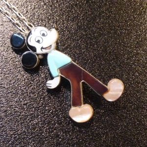 画像1: ズニ　Sullivan・Shebola　1970Sユーズド　インレイ　全身ミッキーマウス　TOP