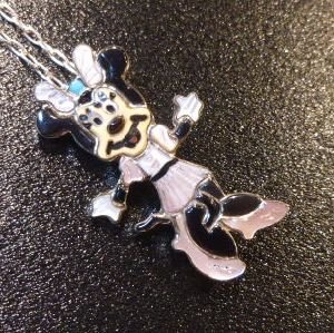 画像1: ズニ　Andrea・Lonjose　インレイ　全身ミニーマウス　ピンブローチ&TOP