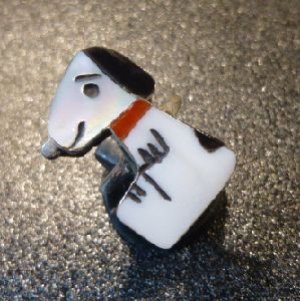 画像1: ズニ　Shenel・Comosona　インレイ　Sサイズスヌーピー　リング10・5号